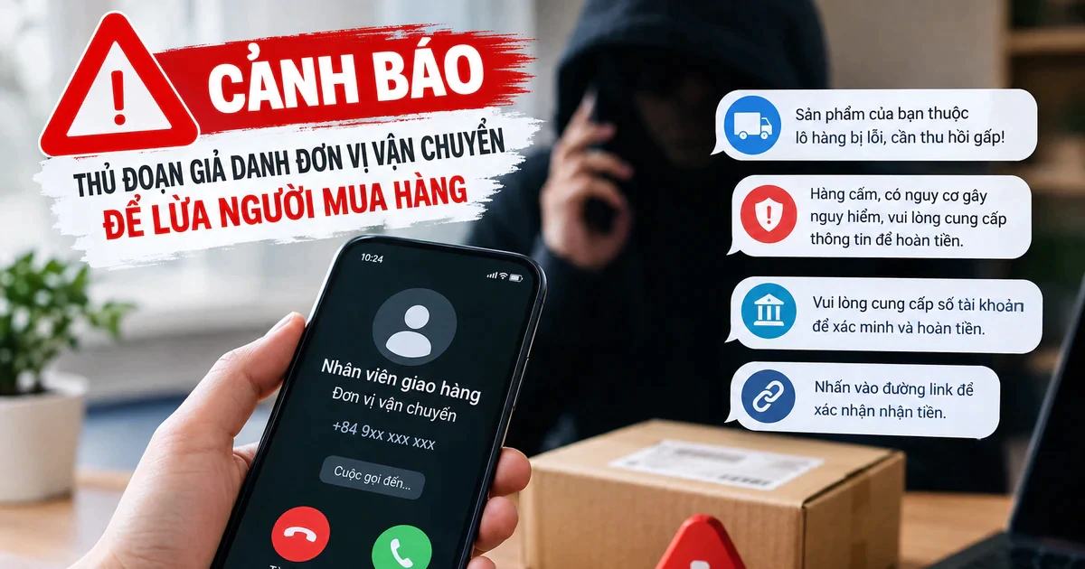 Xuất hiện thủ đoạn lừa đảo mới: 'Báo thu hồi gấp đơn hàng lỗi, hàng cấm để hoàn tiền'