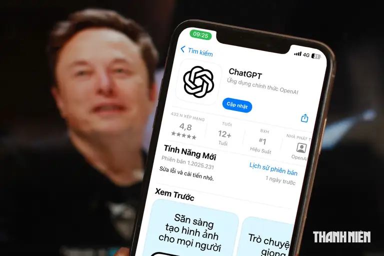Ứng dụng AI ChatGPT trước chân dung tỉ phú Elon Musk