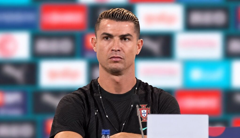 Ronaldo trong họp báo ngày 23/9/2026, trước trận Bồ Đào Nha gặp Xứ Wales ở lượt đầu bảng A4 UEFA Nations League tại Lisbon, Bồ Đào Nha. Ảnh: chụp màn hình