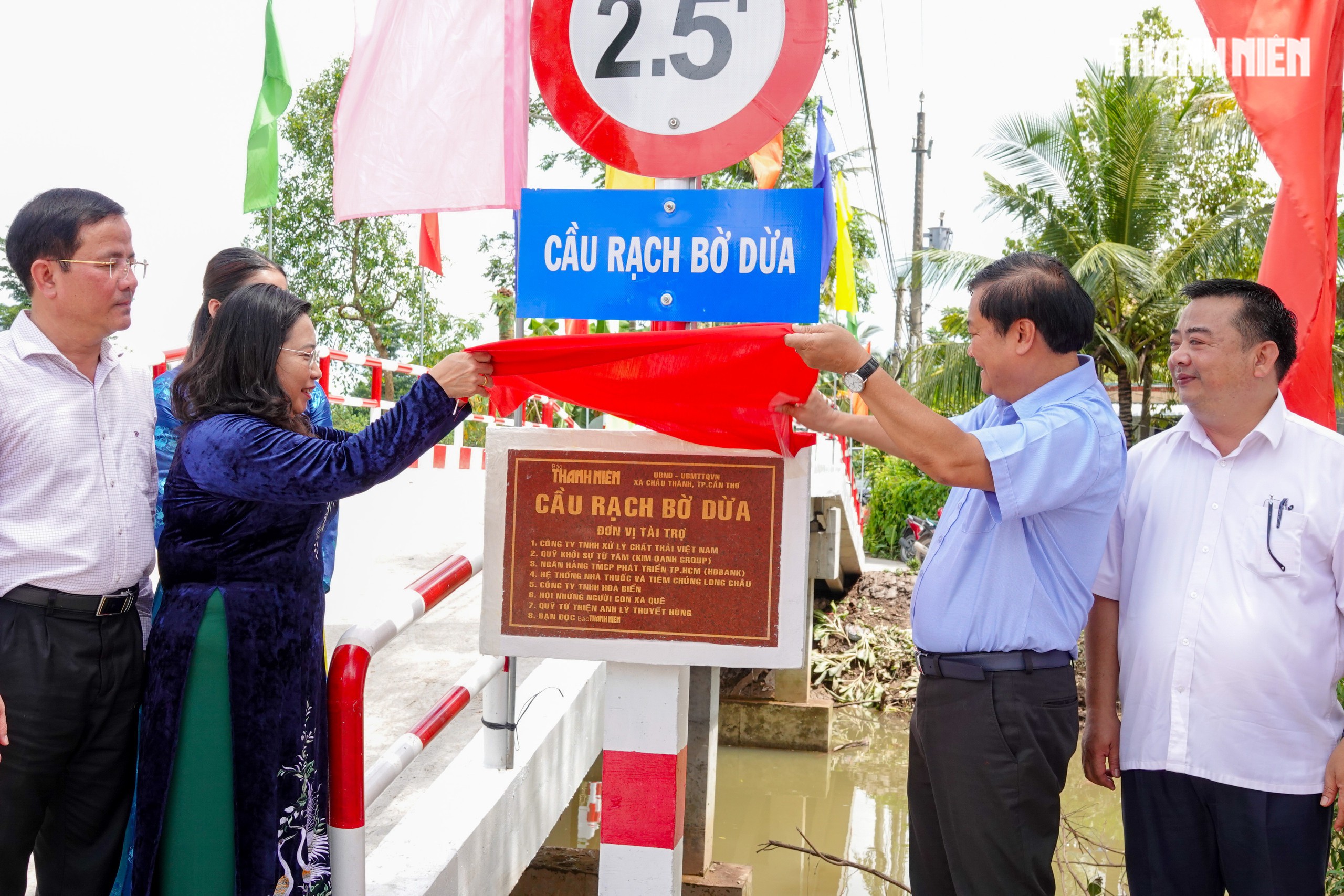 Đây là cây cầu thứ 10 Báo Thanh Niên xây dựng tại miền Tây