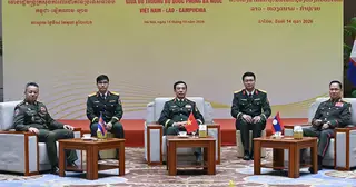 3 Bộ trưởng Quốc phòng Việt Nam - Lào - Campuchia gặp thường niên