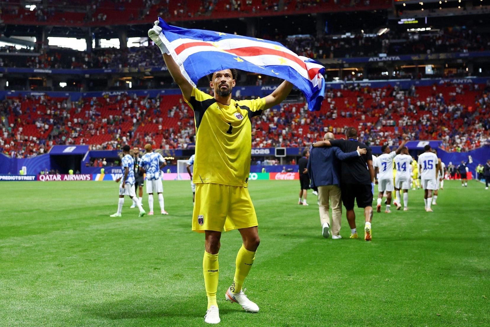 Thủ thành Vozinha sau trận Tây Ban Nha – Cape Verde ở vòng bảng World Cup 2026 trên sân Atlanta, Georgia, Mỹ ngày 15/6/2026. Ảnh: Reuters