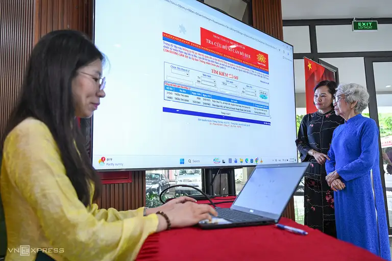 Cán bộ đi B, người thân có thể tra cứu thông tin hồ sơ tại http://ltqg3.luutru.gov.vn/hosodib . Ảnh: Giang Huy