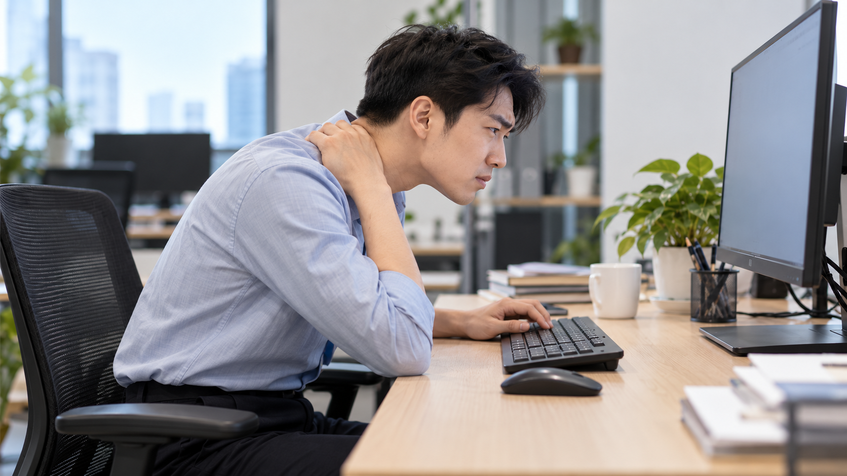 Nhân viên văn phòng là một trong những nhóm thường xuyên phải duy trì tư thế ngồi trong thời gian dài