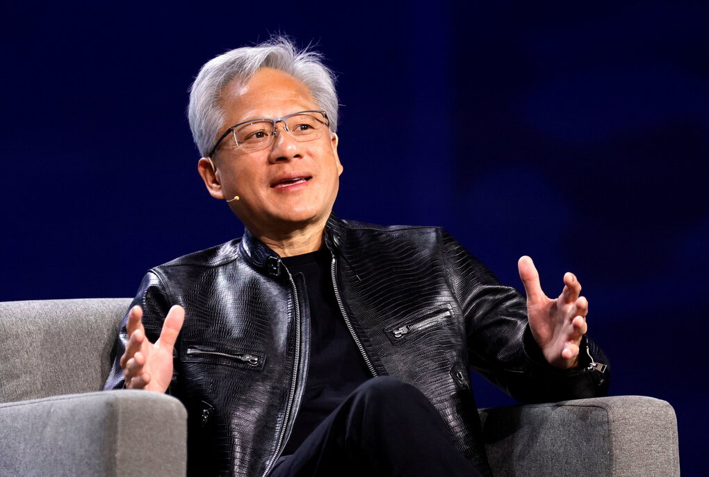 Jensen Huang tại Las Vegas, Mỹ, hồi tháng 1. Ảnh: Reuters