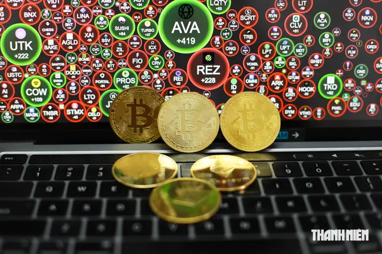Đồng xu biểu tượng Bitcoin