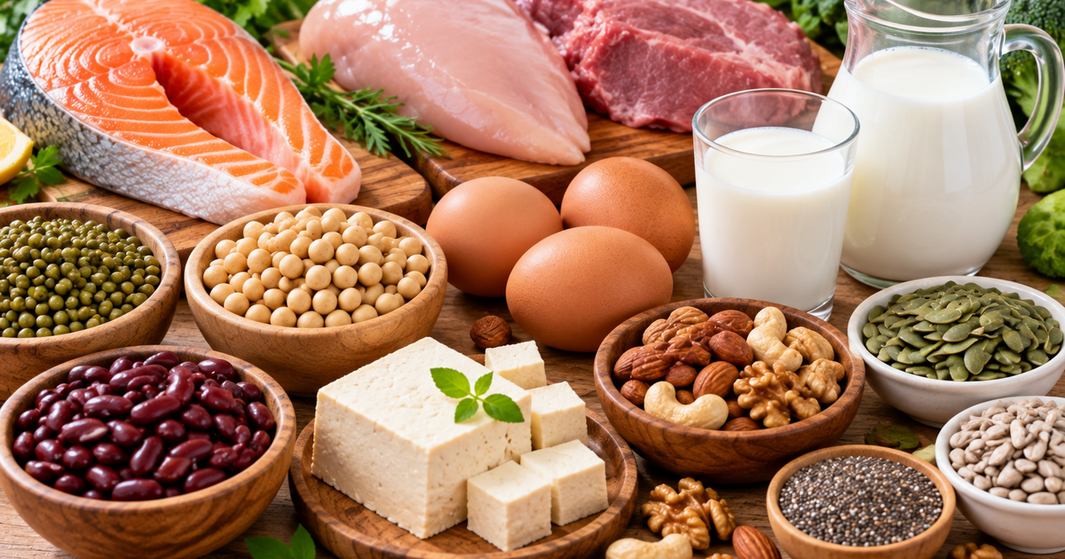 Bữa cơm thiếu thịt cá có lo thiếu đạm?