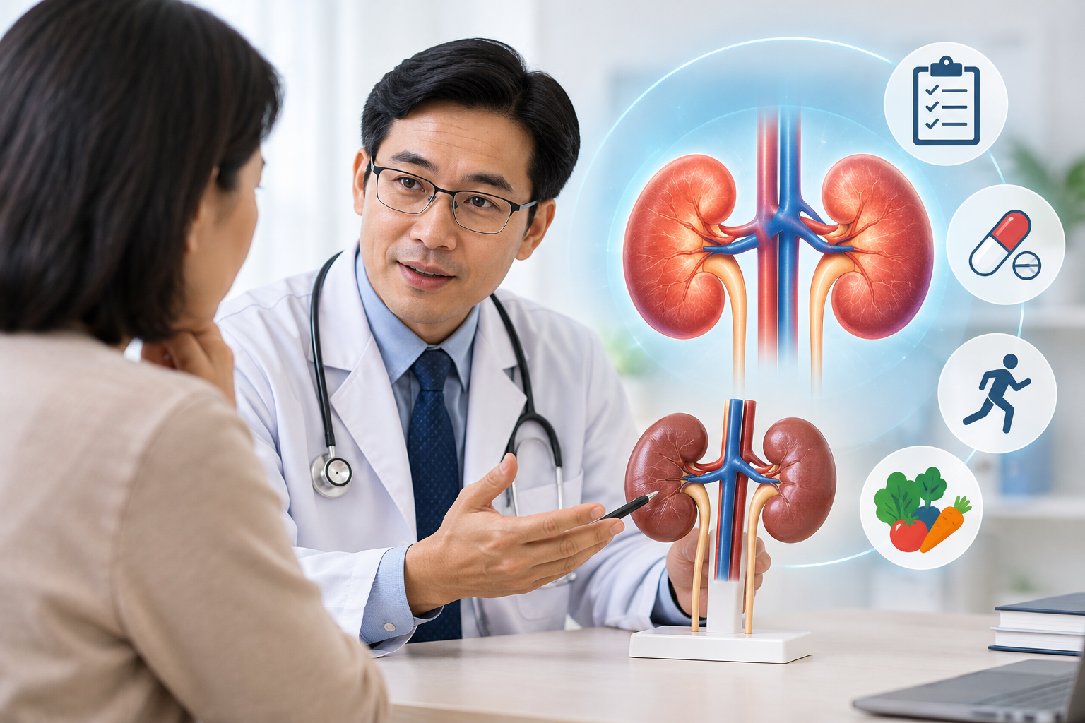 Các bác sĩ chuyên khoa thận cho biết hiểu đúng về bệnh thận mạn là bước quan trọng giúp người bệnh chủ động theo dõi và điều trị, thay vì quá lo lắng