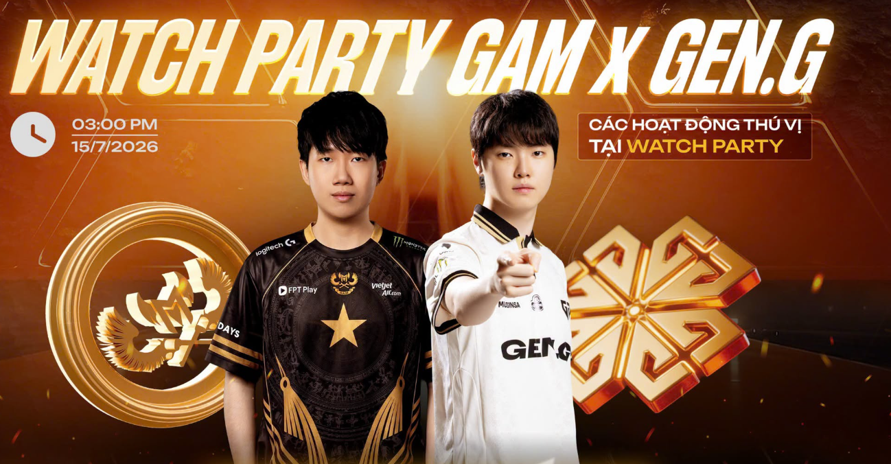 GAM Esports tổ chức Viewing Party miễn phí dành cho người hâm mộ theo dõi EWC 2026.