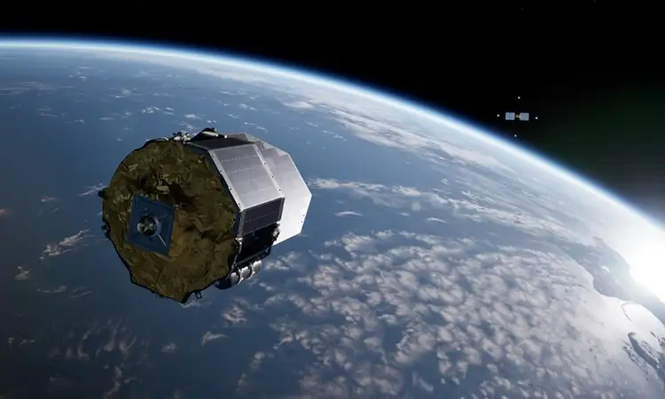 Mô phỏng tàu vũ trụ của Rocket Lab dùng cho nhiệm vụ Victus Haze. Ảnh: Rocket Lab