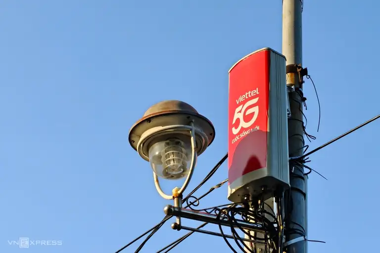 Trạm phát sóng 5G tại Đà Nẵng. Ảnh: Trọng Đạt