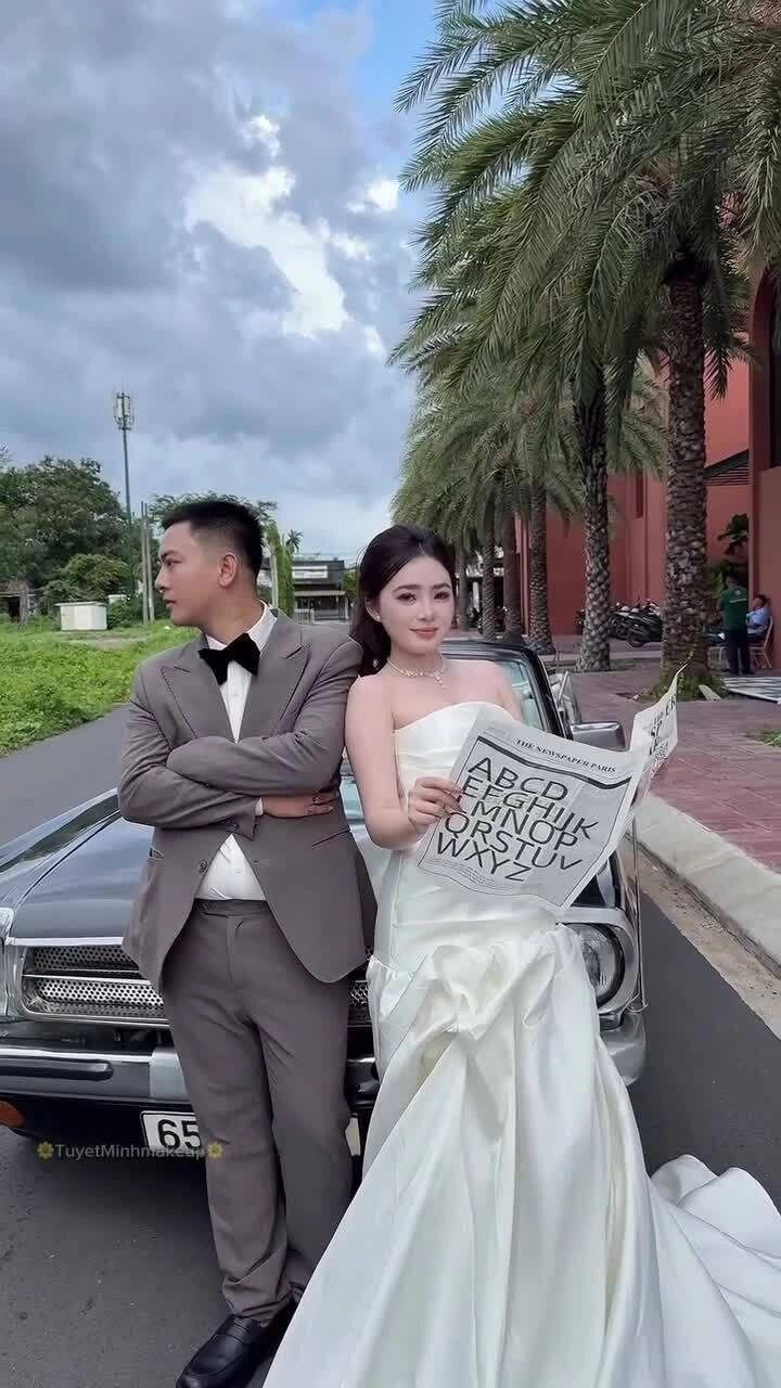 Hậu trường chụp ảnh cưới của Hoài Lâm tại Cần Thơ hồi tháng 9. Video: Tuyết Minh