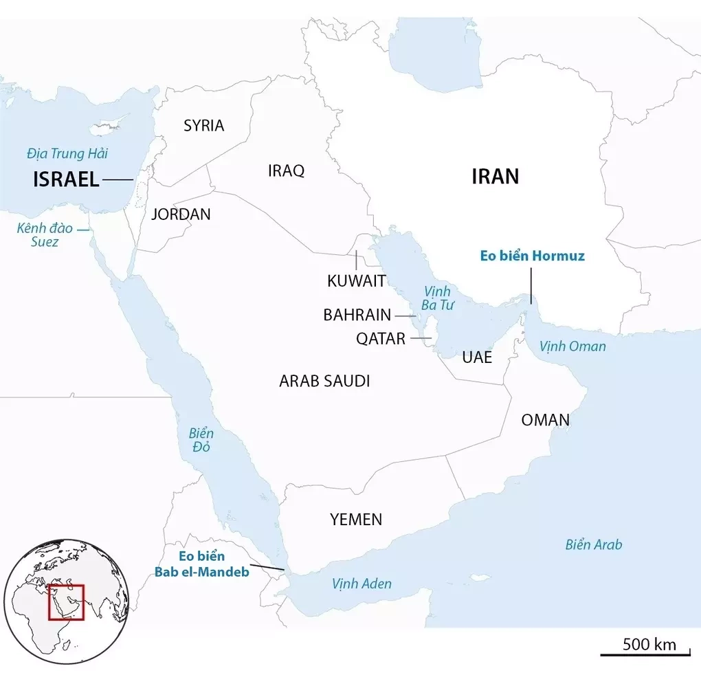 Vị trí Yemen và Arab Saudi. Đồ họa: Guardian