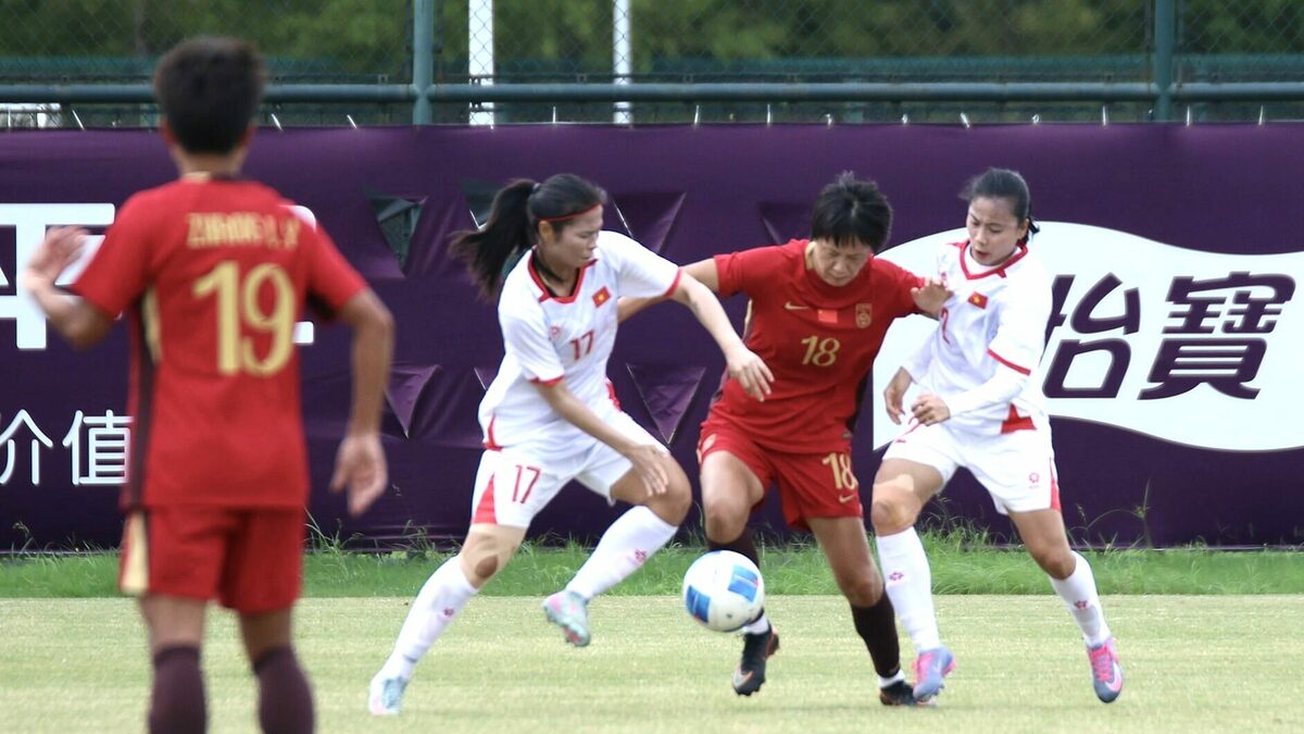 Trung Quốc thắng nhọc Việt Nam ở tứ kết bóng đá nữ ASIAD 2026