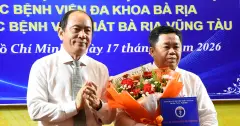 Phó giám đốc Sở Y tế TP.HCM làm Giám đốc Bệnh viện Đa khoa Bà Rịa