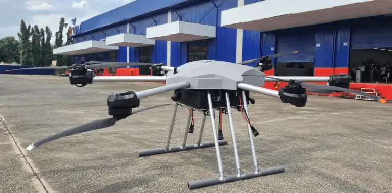 CT Pegas 230 - mẫu UAV hạng nặng có tải trọng 100 kg do CT UAV phát triển. Ảnh: Hoàng Phương