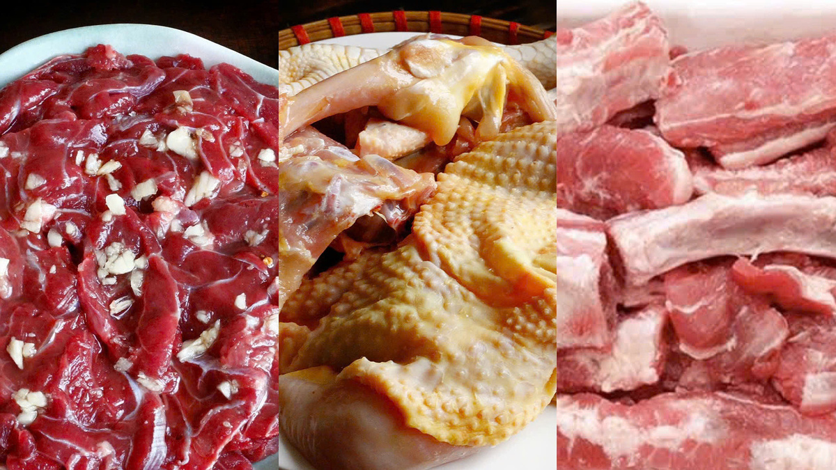 Thịt bò, gà, hay lợn - loại nào tốt hơn cho sức khỏe?