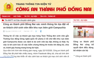 Trang web của Công an thành phố Đồng Nai thông tin về vụ việc sau khi xác minh, làm rõ