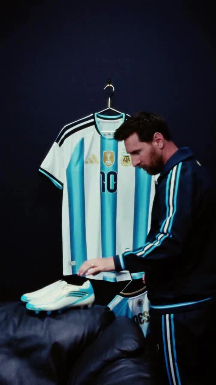 Messi đăng video về chiếc áo sử dụng trong trận cuối cho tuyển Argentina. Video: Instagram / leomessi