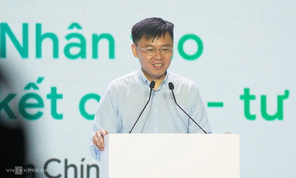 Ông Trương Minh Huy Vũ, Phó chủ tịch UBND TP HCM, phát biểu tại sự kiện ngày 8/10/2026. Ảnh: Lưu Quý