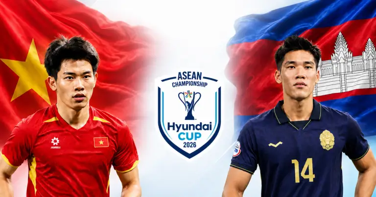 Tương quan sức mạnh giữa Việt Nam và Campuchia tại ASEAN Cup 2026
