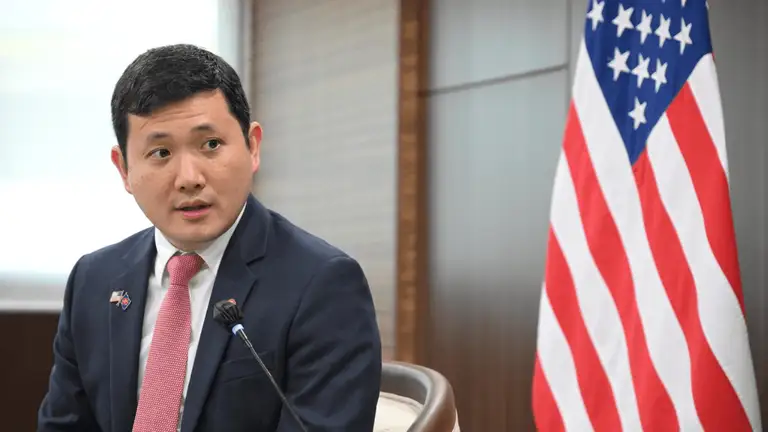 Đại sứ Mỹ tại ASEAN Kevin Kim - Ảnh: THAI PBS WORLD