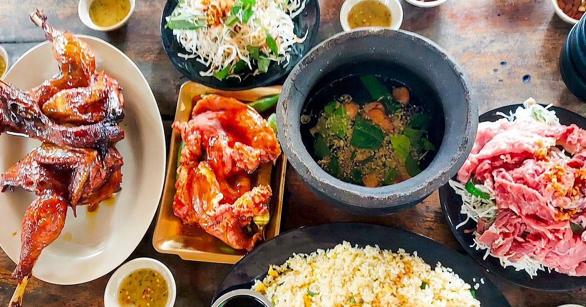 Bò nhúng lá chúc, gà đốt vùng Bảy Núi An Giang ngon hết sảy