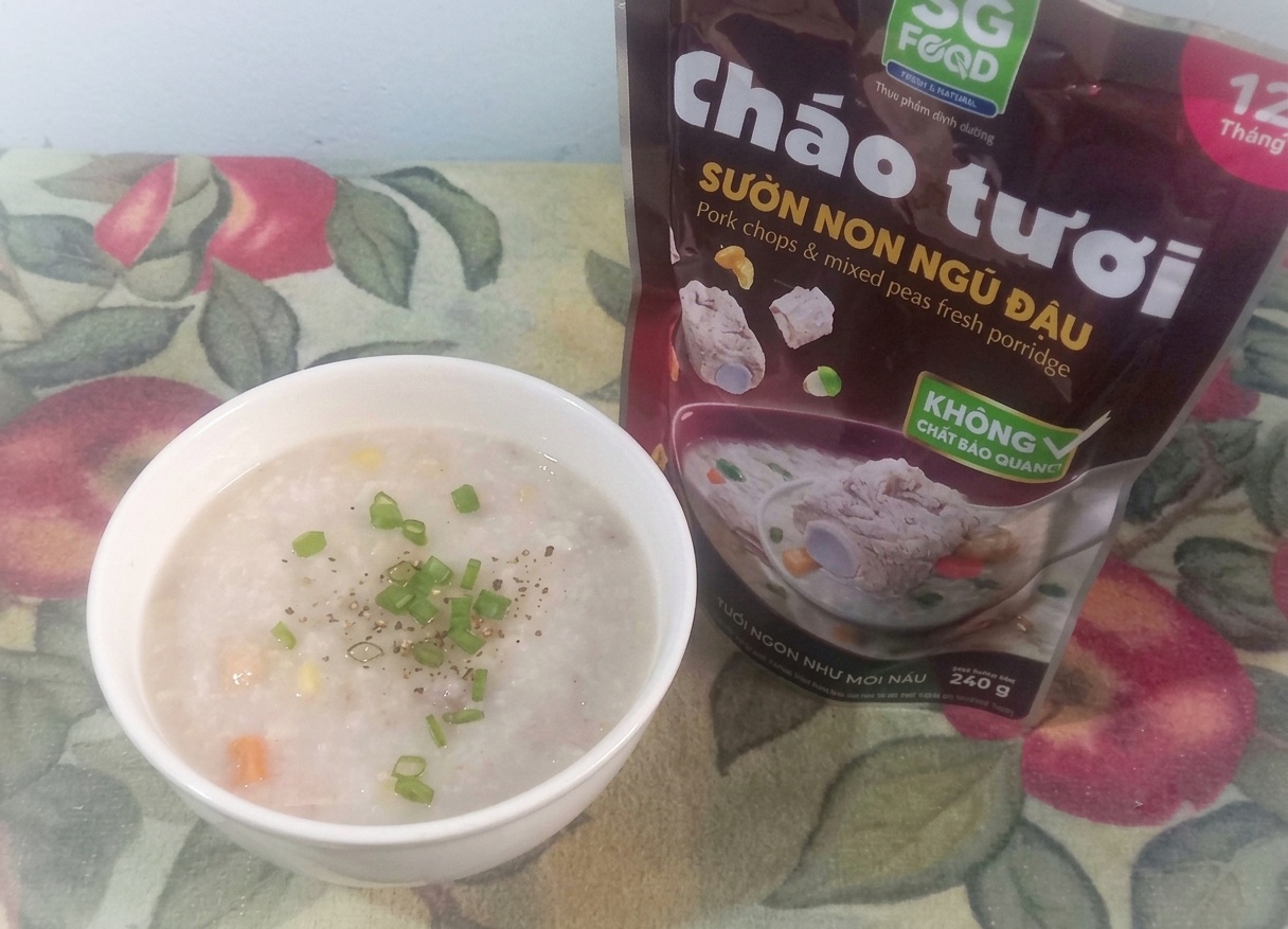 Cháo tươi tiện lợi trong những ngày bận rộn - Ảnh: Tác giả cung cấp