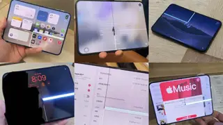 iPhone Duo bị lỗi nứt sọc ở cùng vị trí trên một số máy. Ảnh: Thepcenthusiast
