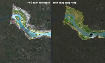 Diện mạo sông Hồng dự kiến thay đổi thế nào vào 2038?