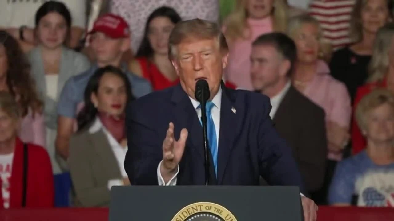 Tổng thống Mỹ Donald Trump phát biểu tại buổi mít tinh ở Grand Island, bang Nebraska ngày 5/10. Video: X/Acyn