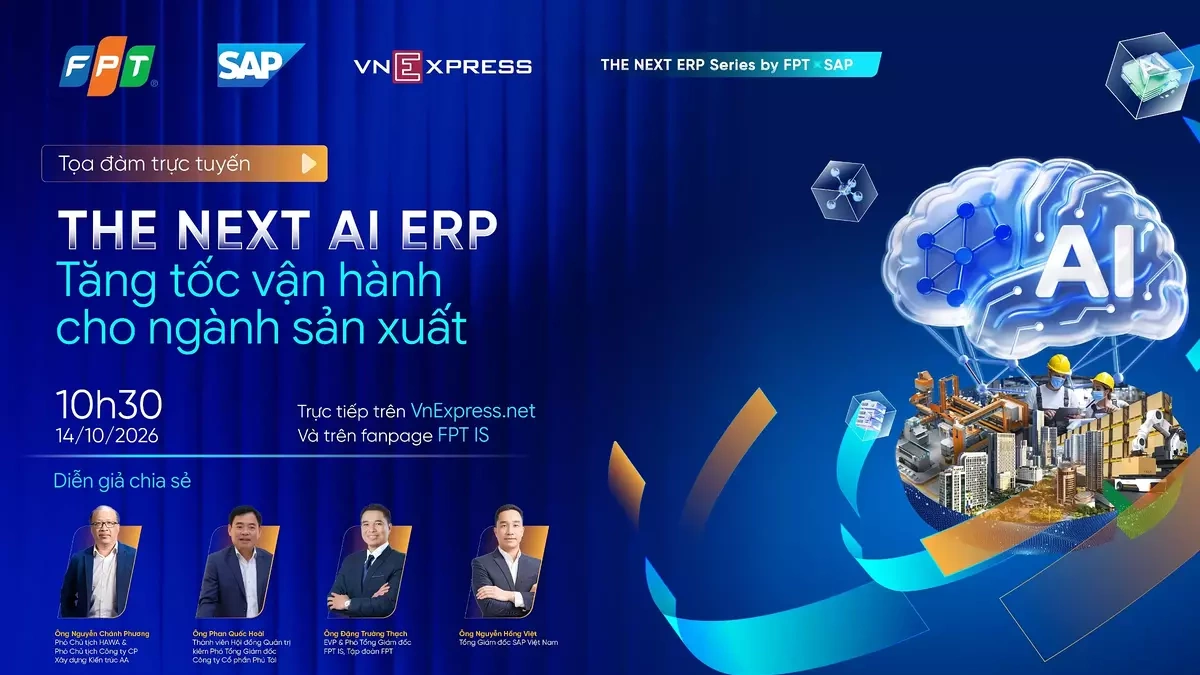 Tọa đàm: AI trong ERP giúp tăng tốc vận hành ngành sản xuất