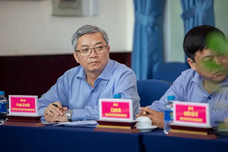 Chủ tịch UBND xã Nhà Bè, TP HCM, Võ Phan Lê Nguyễn, tháng 6/2026. Ảnh: Phùng Tiên