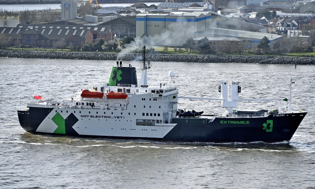 Tàu St Helena hồi năm 2022. Ảnh: MarineTraffic