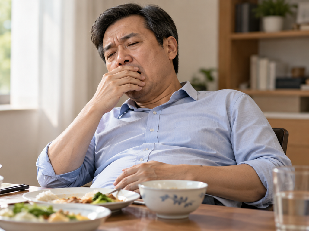 Cảm giác uể oải, buồn ngủ sau bữa trưa có thể do đường huyết tăng, thiếu ngủ và một số nguyên nhân khác
