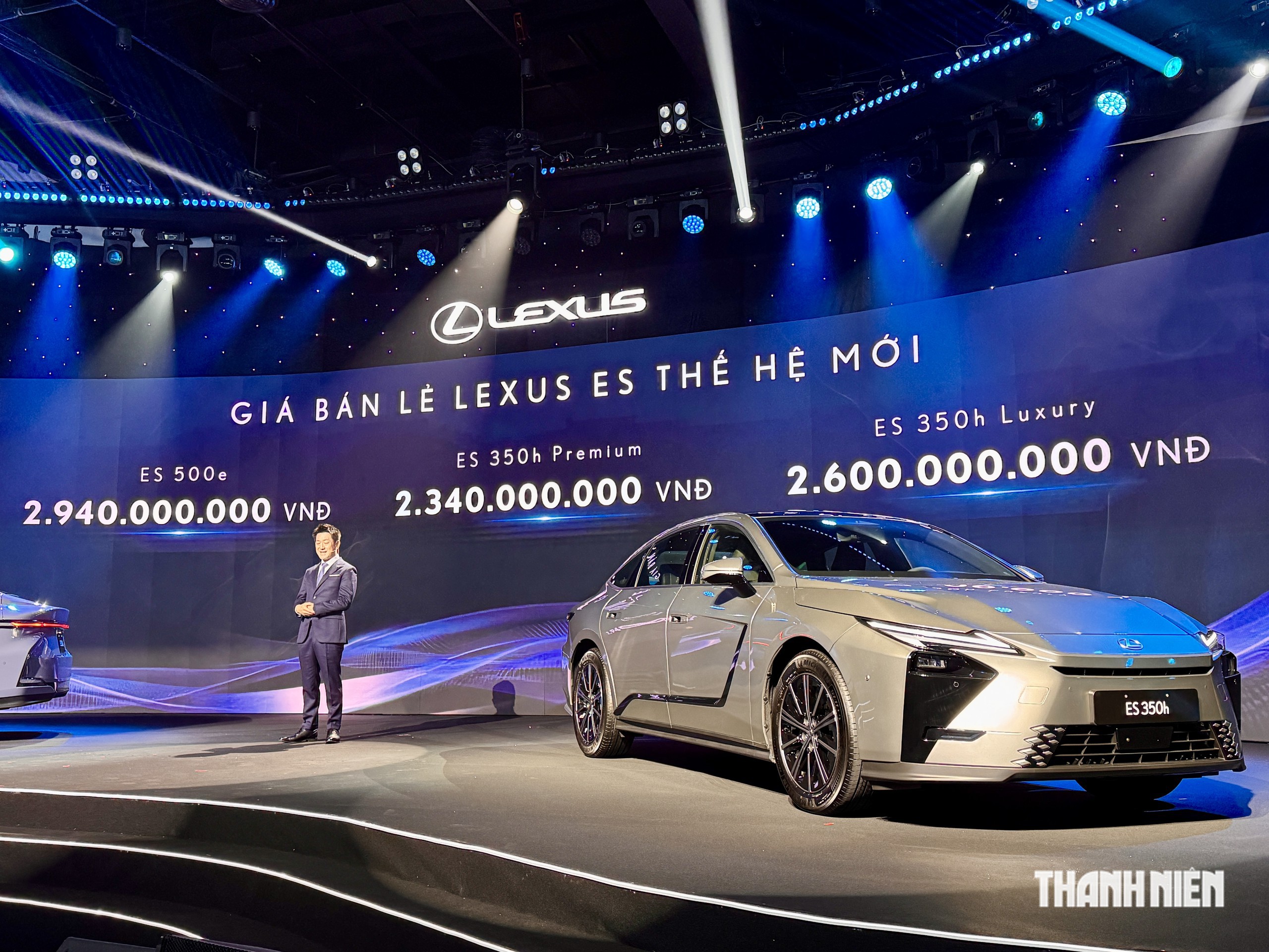 Lexus ES 2026 phân phối 3 phiên bản ES 350h Premium, ES 350h Luxury và bản thuần điện ES 500e
