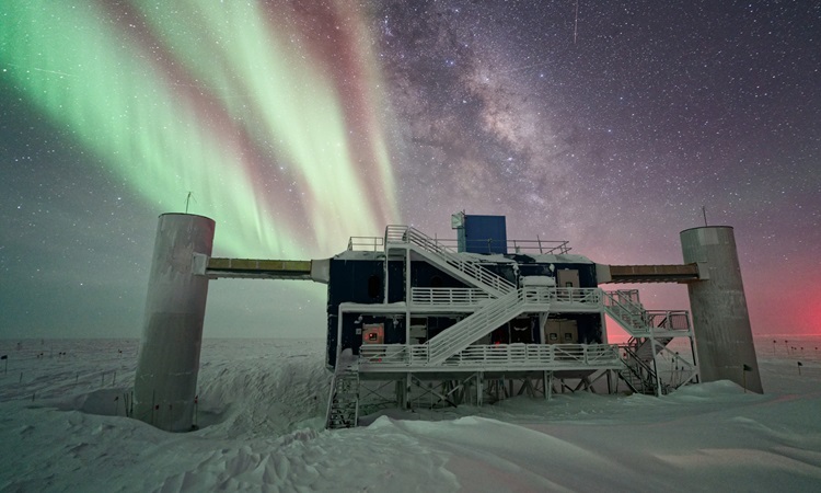 Đài quan sát neutrino IceCube. Ảnh: IceCube