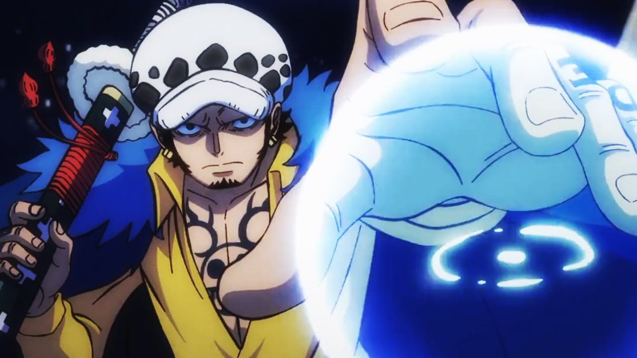 Trafalgar Law sử dụng ROOM và Shambles để hoán đổi vị trí người, vật thể, tạo ra những tình huống khó lường trong chiến đấu - Ảnh: Toei