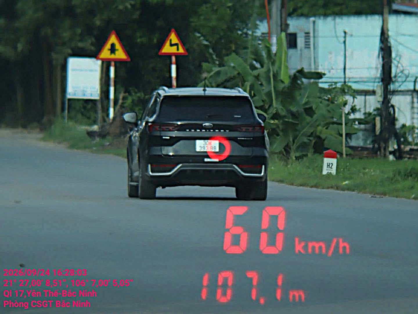 Phạt nguội tại Bắc Ninh từ ngày 21/9 đến 27/9/2026 ghi nhận 680 trường hợp vi phạm tốc độ. Người dân cần chủ động tra cứu danh sách để kịp thời chấp hành quy định. (Ảnh Phòng CSGT Bắc Ninh)