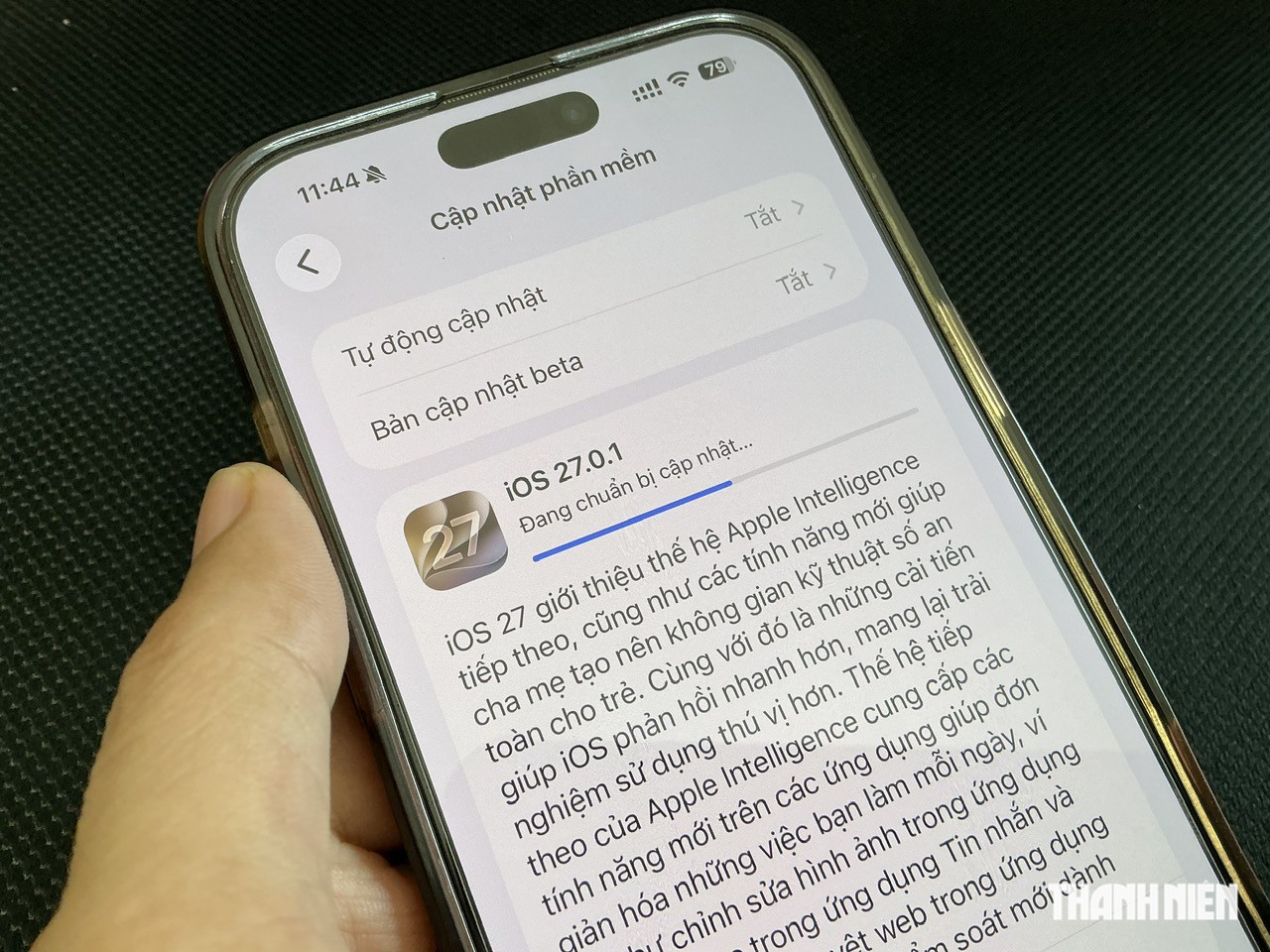Người dùng iPhone 11 trở về sau đã có thể cập nhật lên iOS 27.0.1