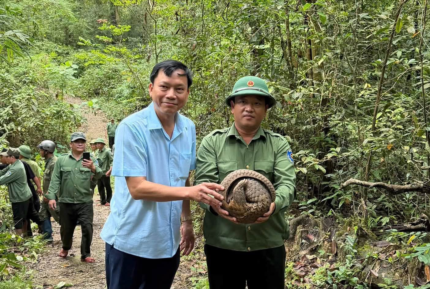 Con tê tê Java được thả hôm 9-10 - Ảnh: ĐVCC