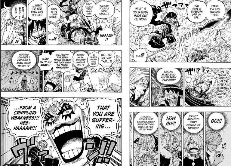 Hình ảnh kết thúc của chương 1195 One Piece. Ảnh: Viz Media