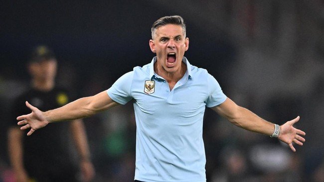 HLV John Herdman lớn tiếng ở trận Indonesia gặp Malaysia trên sân Gelora Bung Karno, thành phố Jakarta, Indonesia, lượt hai bảng A hạng Nhất FIFA ASEAN Cup 2026 tối 28/9/2026. Ảnh: Antara