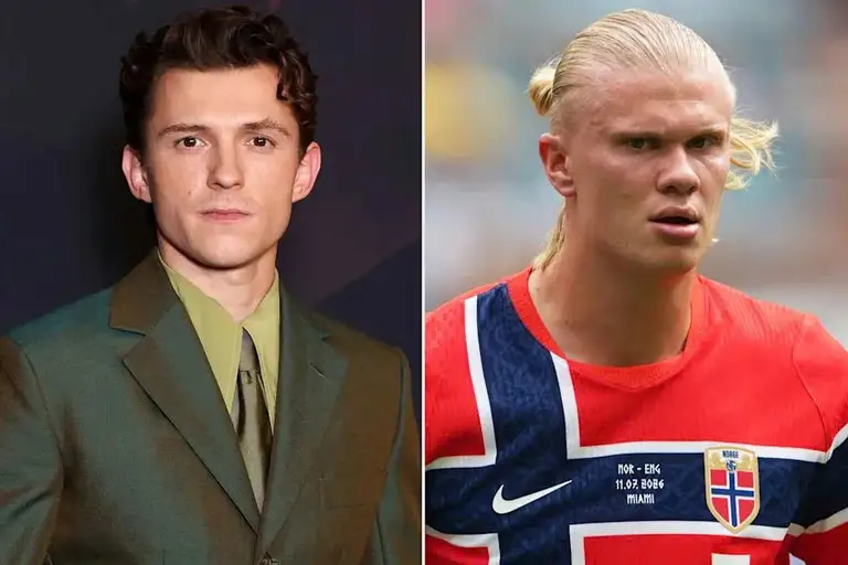 Tom Holland và Erling Haaland bất ngờ trở thành tâm điểm trên mạng - Ảnh: People