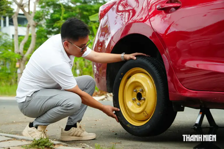 Sau khi lắp, khả năng vận hành của bánh xe dự phòng sẽ kém hơn bánh nguyên bản