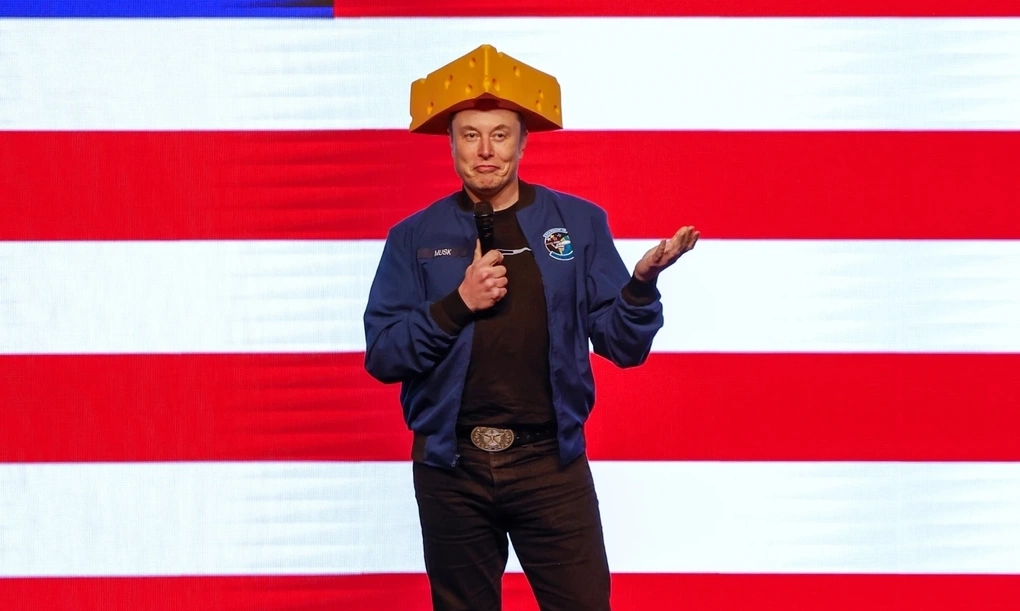 Tỷ phú Elon Musk tại Green Bay, bang Wisconsin, ngày 30/3/2025. Ảnh: AP
