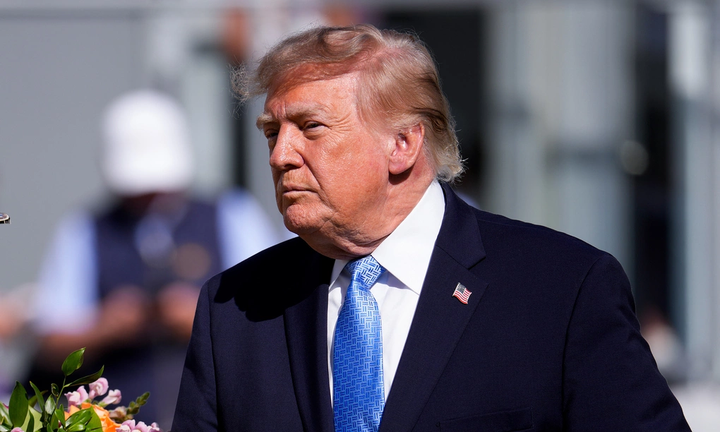Tổng thống Mỹ Donald Trump tại câu lạc bộ golf ở Chicago, bang Illinois ngày 27/9. Ảnh: AP