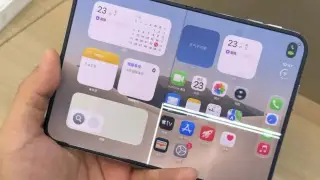 Một chiếc iPhone Duo bị sọc màn hình. Ảnh: Macrumors