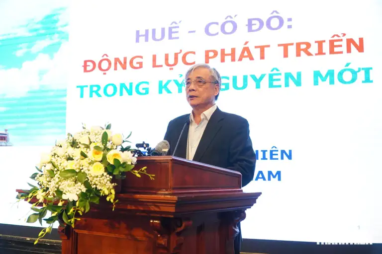 PGS-TS Trần Đình Thiên, nguyên Viện trưởng Viện Kinh tế Việt Nam phân tích giá trị đặc thù của Huế trong mô hình phát triển mới