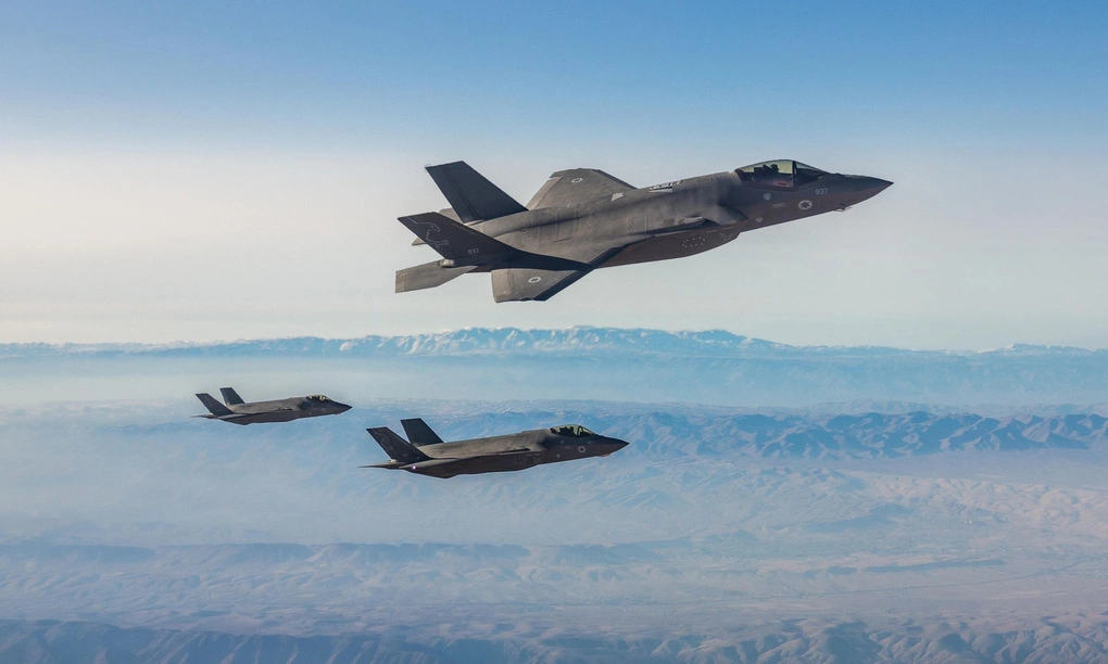 Tiêm kích F-35 Israel trên đường tới không kích Iran trong ảnh công bố ngày 15/3. Ảnh: IDF